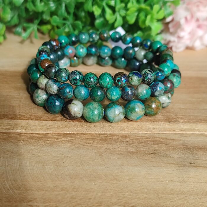 bracelets-chrysocolle-perou-perles-4mm-6mm-8mm-10mm