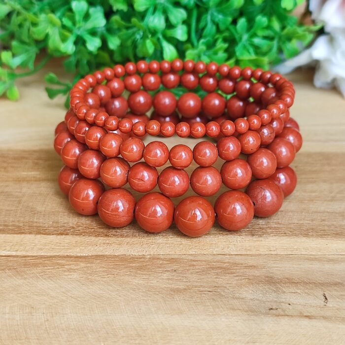 bracelets-perles-4mm-6mm-8mm-10mm-jaspe-rouge