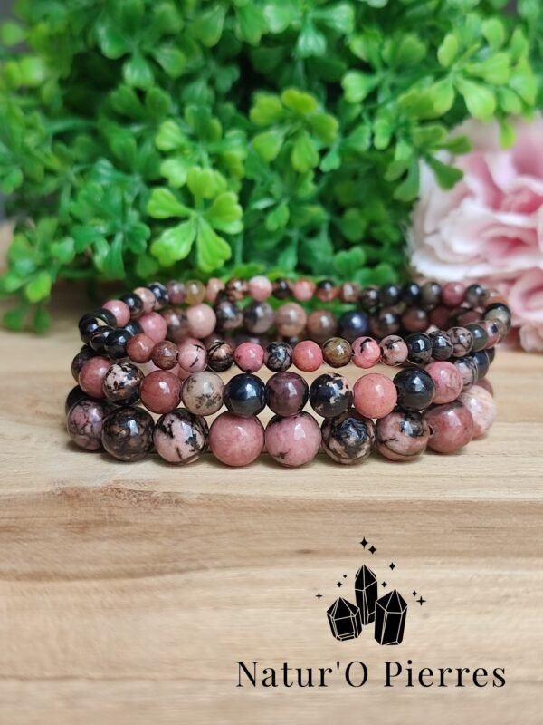 bracelets-rhodonite-inclusions-noires-perles-8mm-6mm-4mm