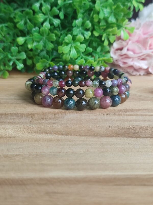 Bracelets en tourmaline multicolore - Perles/Chips/Grain – Image 2