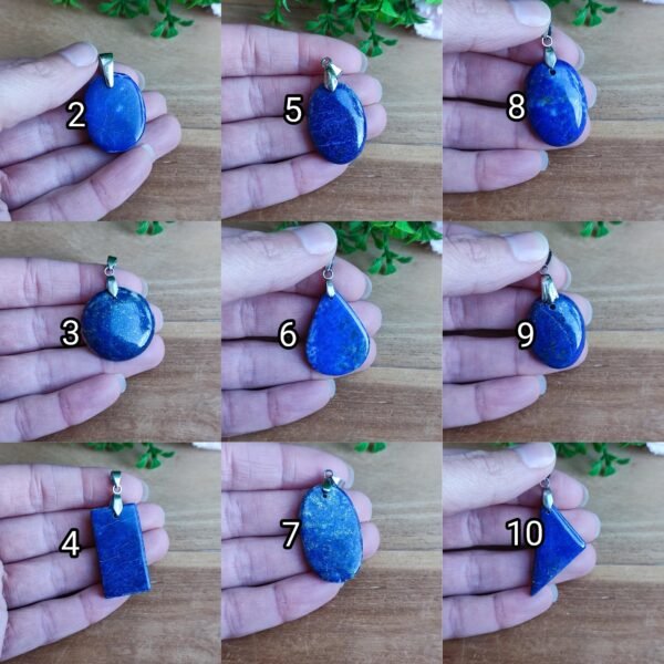 💎 Pendentif en Lapis-Lazuli – 11 modèles au choix