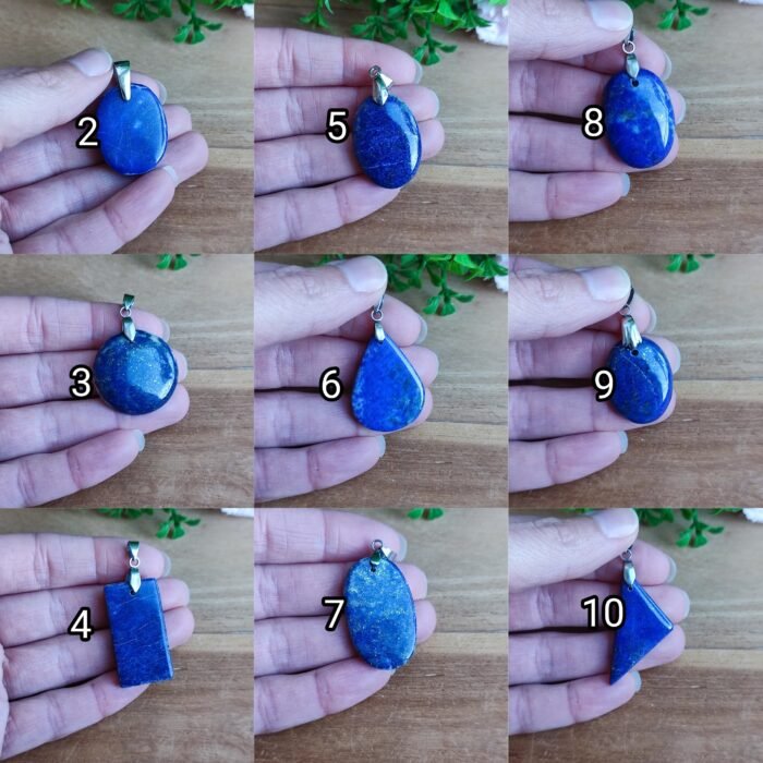 💎 Pendentif en Lapis-Lazuli – 11 modèles au choix