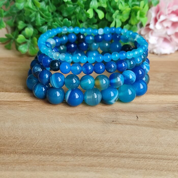 agate-bleue-teinte-bracelet-4mm-6mm-8mm