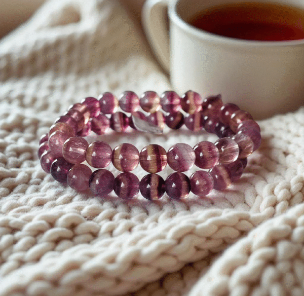 Bracelets en fluorine rubanée