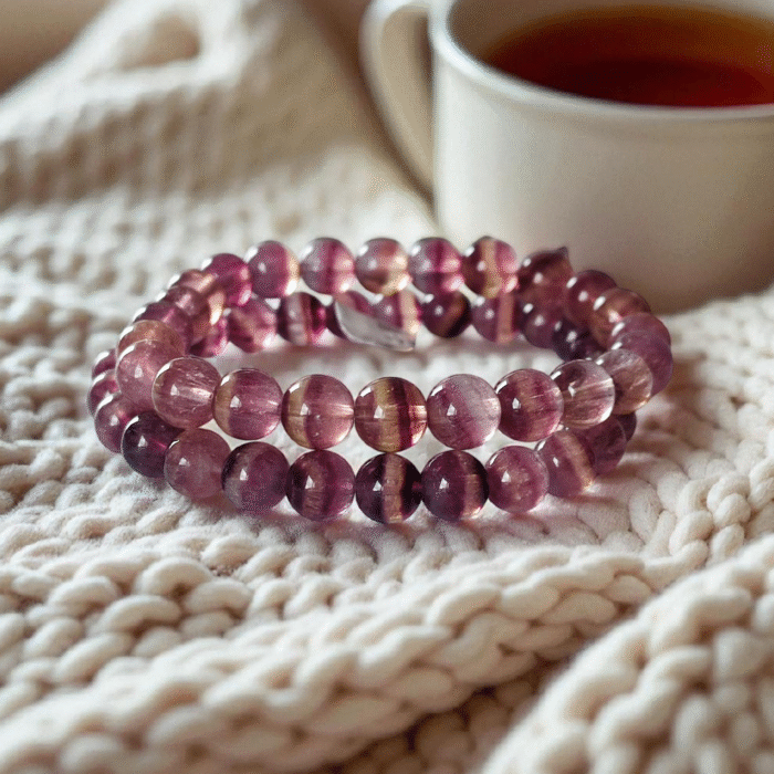 Bracelets en fluorine rubanée