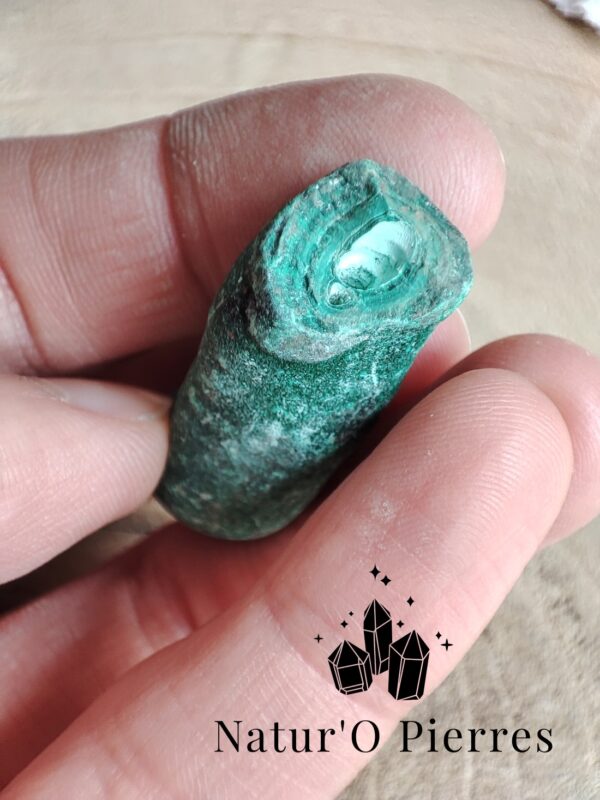 Malachite - morceau de stalactite - 18gr - Image 2