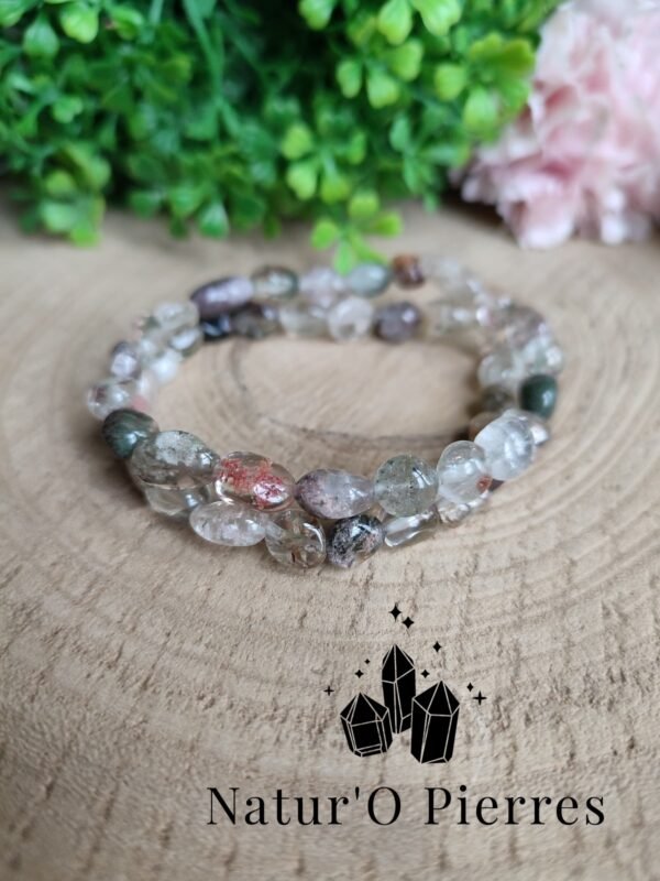 bracelet-pierres-roulees-quartz-chlorite-lodolite