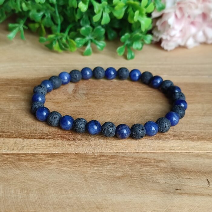 bracelet-sodalite-pierre-de-lave-6mm