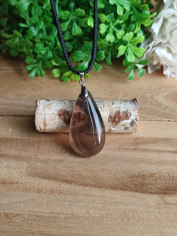 Pendentif en quartz fumé - plusieurs modèles au choix