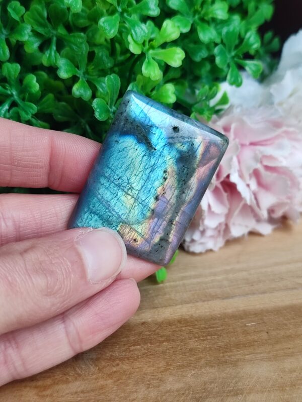 Pendentif en labradorite bleue ou violette - rectangle