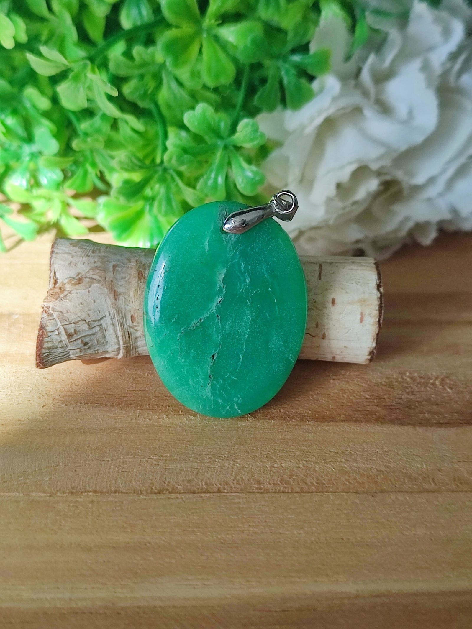 Pendentif en chrysoprase - Plusieurs modèles