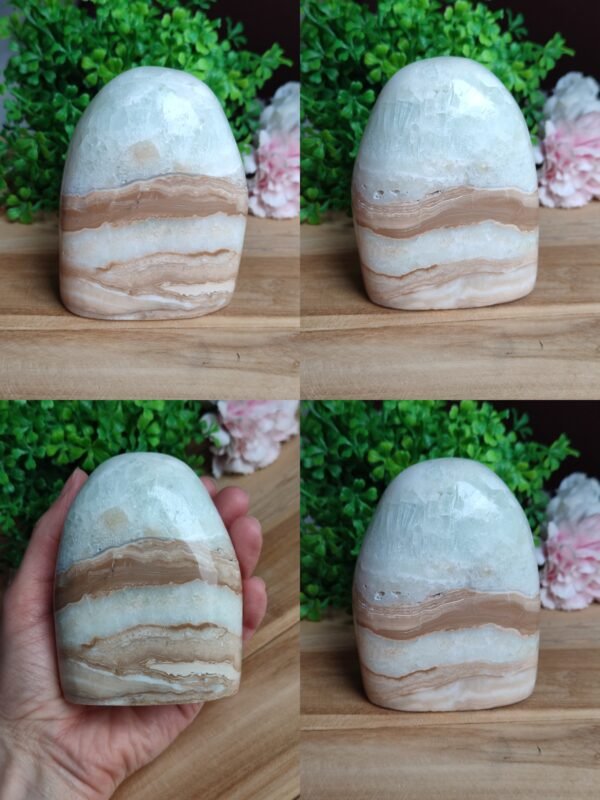 🩵🌴Forme Libre – Calcite des Caraïbes – 579 g – Qualité A – Image 2
