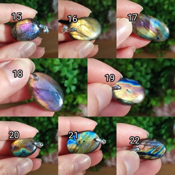 Pendentifs en labradorite au choix - Argent 925 – Image 4