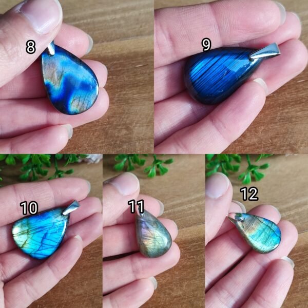 Pendentifs en labradorite au choix - Argent 925 – Image 5