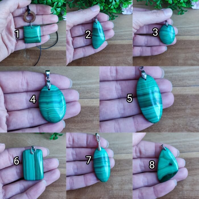 ✨ Pendentif en Malachite – Élégance & Énergie protectrice