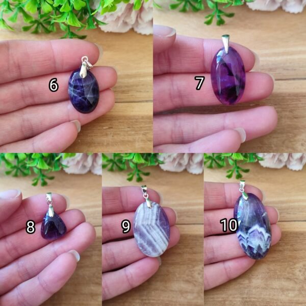 💜 Pendentif en Améthyste Naturelle – Plusieurs modèles au choix – Image 2